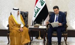 رئيس مجلس الوزراء السيد محمد شياع السوداني يستقبل النائب الأول لرئيس الوزراء الكويتي